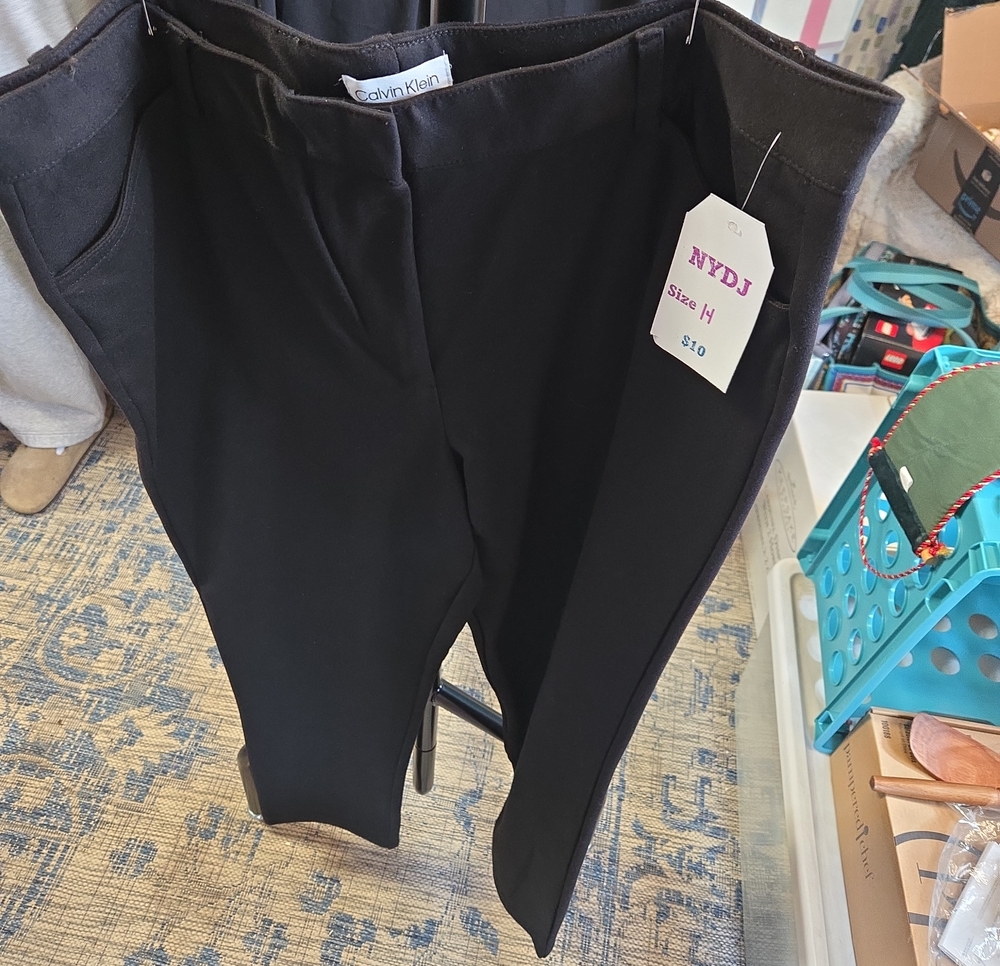 Calvin Klein Girls Black Ponte Dress Pants